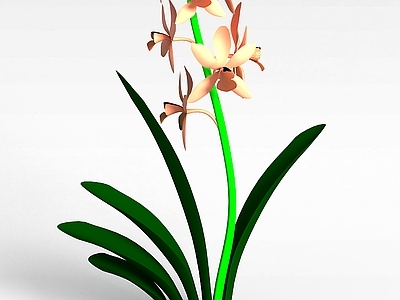 现代佛龛 装饰兰花