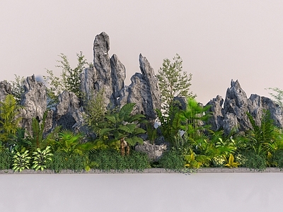 新中式假山水景 假山景观组合 假山