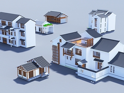 新中式中式古建 新中式古建 新中式建筑 新中式别墅 新中式住宅