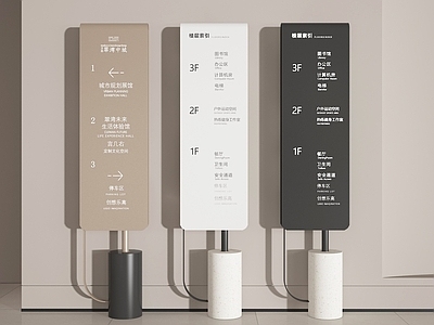 现代标识标牌 指示牌 导视牌 路牌 指引牌