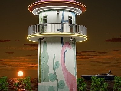 现代其他建筑外观 灯塔