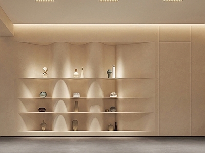 现代其他柜子 装饰柜 展示墙