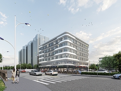 现代商场建筑 办公 商业 酒店