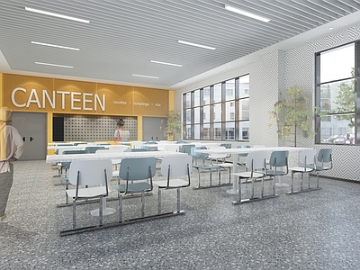 现代食堂 学校餐厅