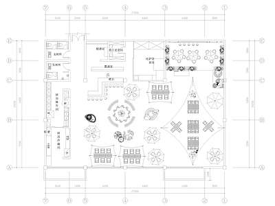 现代中餐厅 露营餐厅 施工图