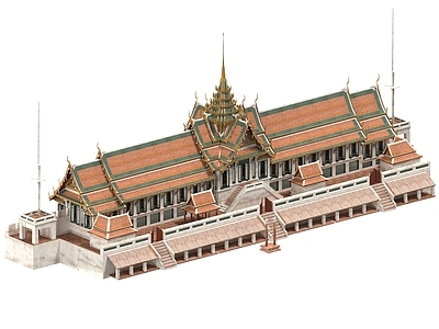 现代古建 泰国建筑 佛寺 泰式建筑 寺庙