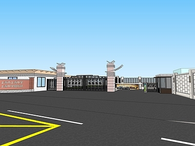 现代学校建筑 上海中学 百色路 上海 门头