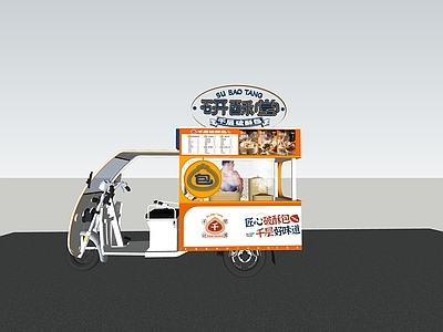 现代甜品面包店 包子店 餐车 小吃车 明档 交通工具