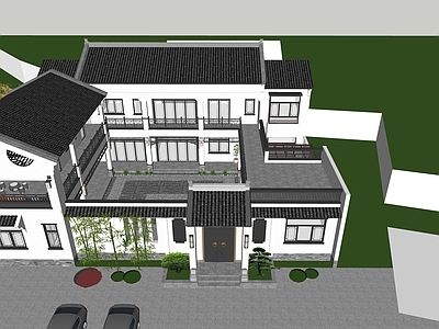 中式新中式四合院 四合院