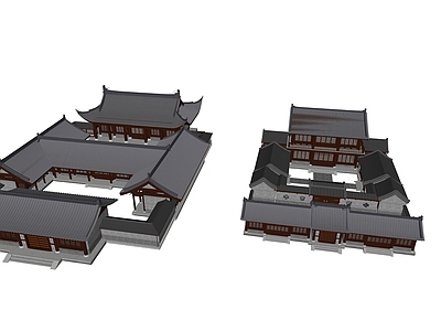 新中式中式四合院 四合院