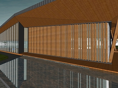 现代售楼处建筑 展示区