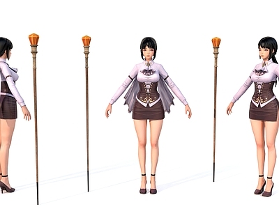 虚拟人物 二次元美少女人物