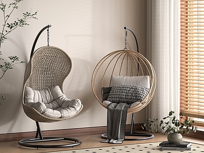 现代吊椅 藤椅