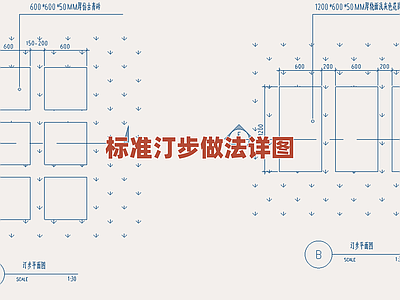 景观节点 标准汀步做法详图 园林步石构造细部 景观路径设计图集 水景汀步施工要点 步行道特色铺装 施工图