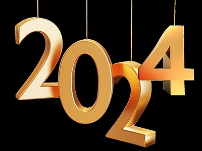 现代2024龙年立体字金属艺术字