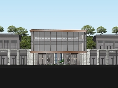 现代其他商业建筑 底商 入口大门 山地商业 沿街商业 社区商业