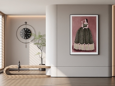 现代法式挂画 奶油 极简 意式 卧室挂画 女孩房挂画