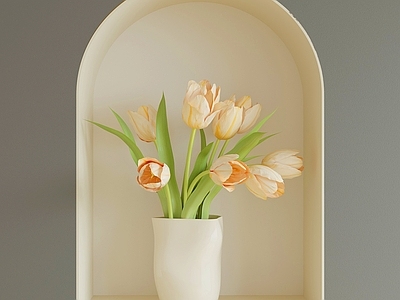 现代花艺 郁金香花艺 郁金香花瓶