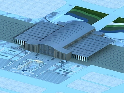 现代其他公共建筑 火车站
