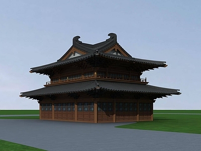 中式古建 鼓楼