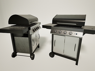 现代超大户外庭园烧烤炉