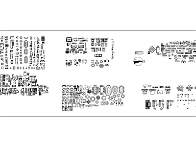 现代图例 植物图例 工装图例 室内图例 给排水图例 开关插座图例 施工图