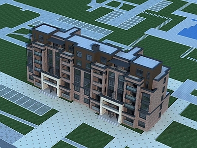 简欧其他住宅外观 简欧花园洋房 多层住宅