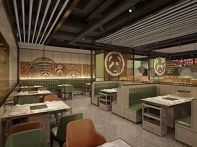 现代其他餐饮空间 餐厅 食堂