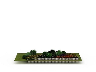 现代其他景观小品 花坛