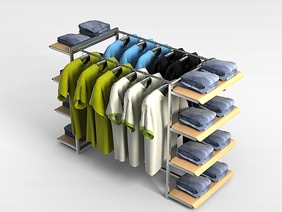 现代妆台妆凳 衣服展示架