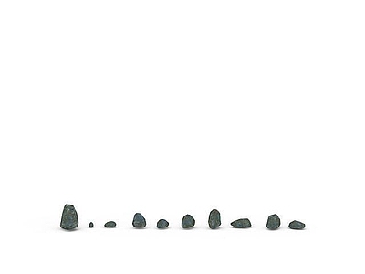 现代其他景观小品 石头