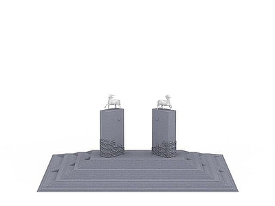 现代其他景观小品 公园雕像