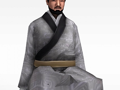现代虚拟人物 古代人物学者男人