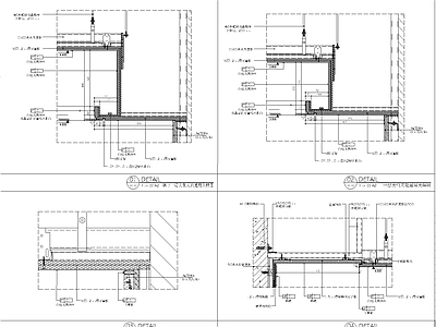 现代其他工装空间 天花节点 施工图