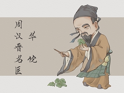 新中式中式其他纸书本 中医人物卡通版