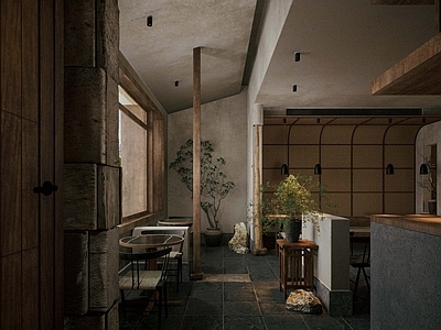 侘寂中古茶馆 中式餐厅酒馆