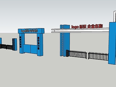 现代极简其他工业建筑 工业大门