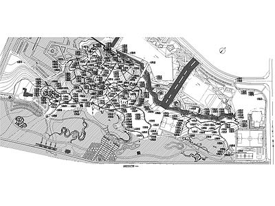 滨水公园 滨水花溪谷 全套土建详图 台地花谷 架空栈桥 儿童乐园 施工图