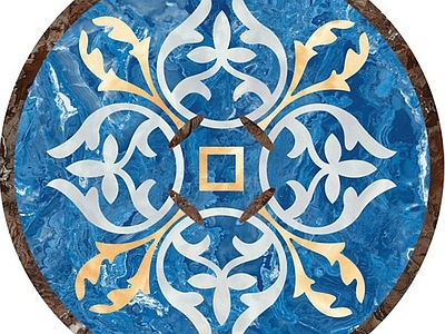 现代欧式其他石材拼花 石材背景墙 地面石材拼花 拼花砖 圆形拼花
