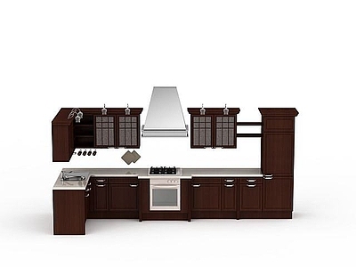 现代高档实木橱柜