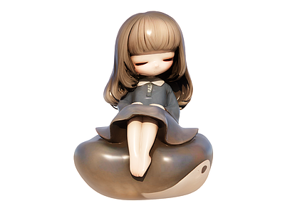 现代轻奢其他摆件 小女孩 小摆件 艺术品 工艺品 手办