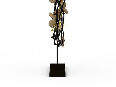 现代桃花艺术品摆件