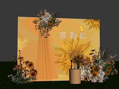 现代其他美陈 婚礼美陈 花艺美陈 商场美陈