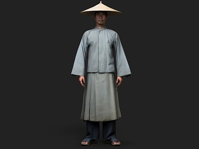 虚拟人物 亚洲人物 亚洲角色 草帽人物 古代人物 古人