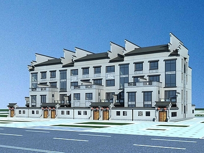 中式高层住宅 中式多层花园洋房