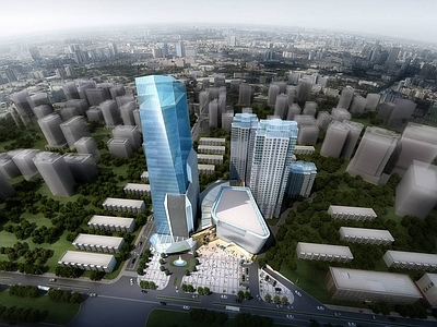 现代其他办公空间 现代超高层商业办
