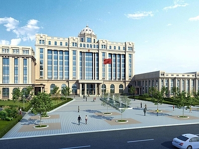 欧式其他办公空间 欧式高层办公楼