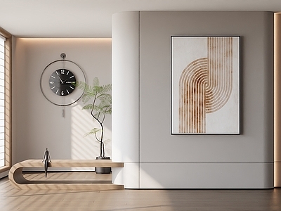 现代北欧挂画 客厅挂画 茶室挂画 办公室挂画 奶油