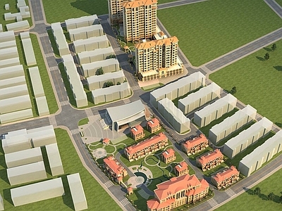 欧式别墅外观 欧式住宅小区