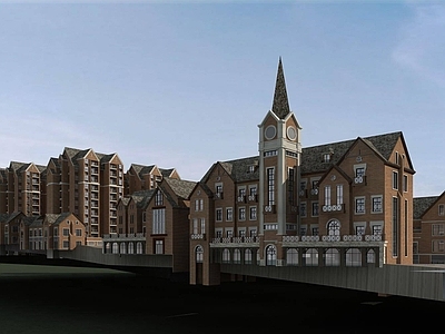 欧式别墅外观 英式综合住宅小区